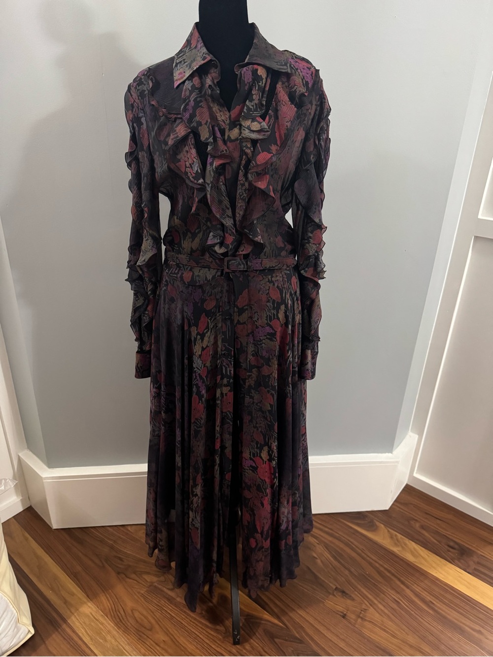Ralph Lauren Purple Label Chiffon Dress - Picture 7 of 7
